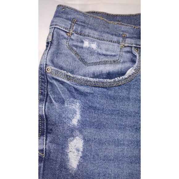 Kensie Jeans, Vintage Luxe, The High Rise Distressed Bootcut Heavy Denim (12/31) - Picture 3 of 8